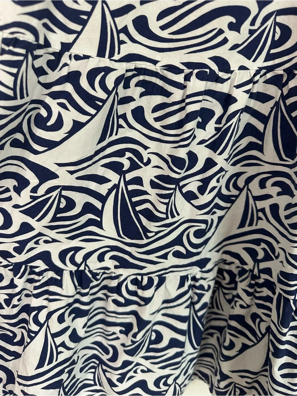 Vineyard Vines Target Girls Rough Seas Sleeveless Scoop Neck Dress Navy Blue 6x